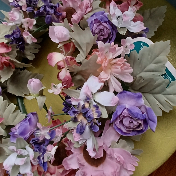 Set of 2 NWT PartyLite Vintage Floral Candle Rings - 4" and 6" - Picture 6 of 6